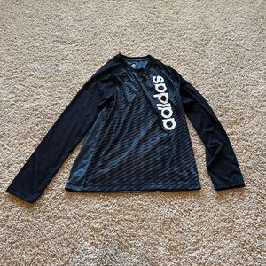 Adidas Kids Long Sleeve Tee - Black